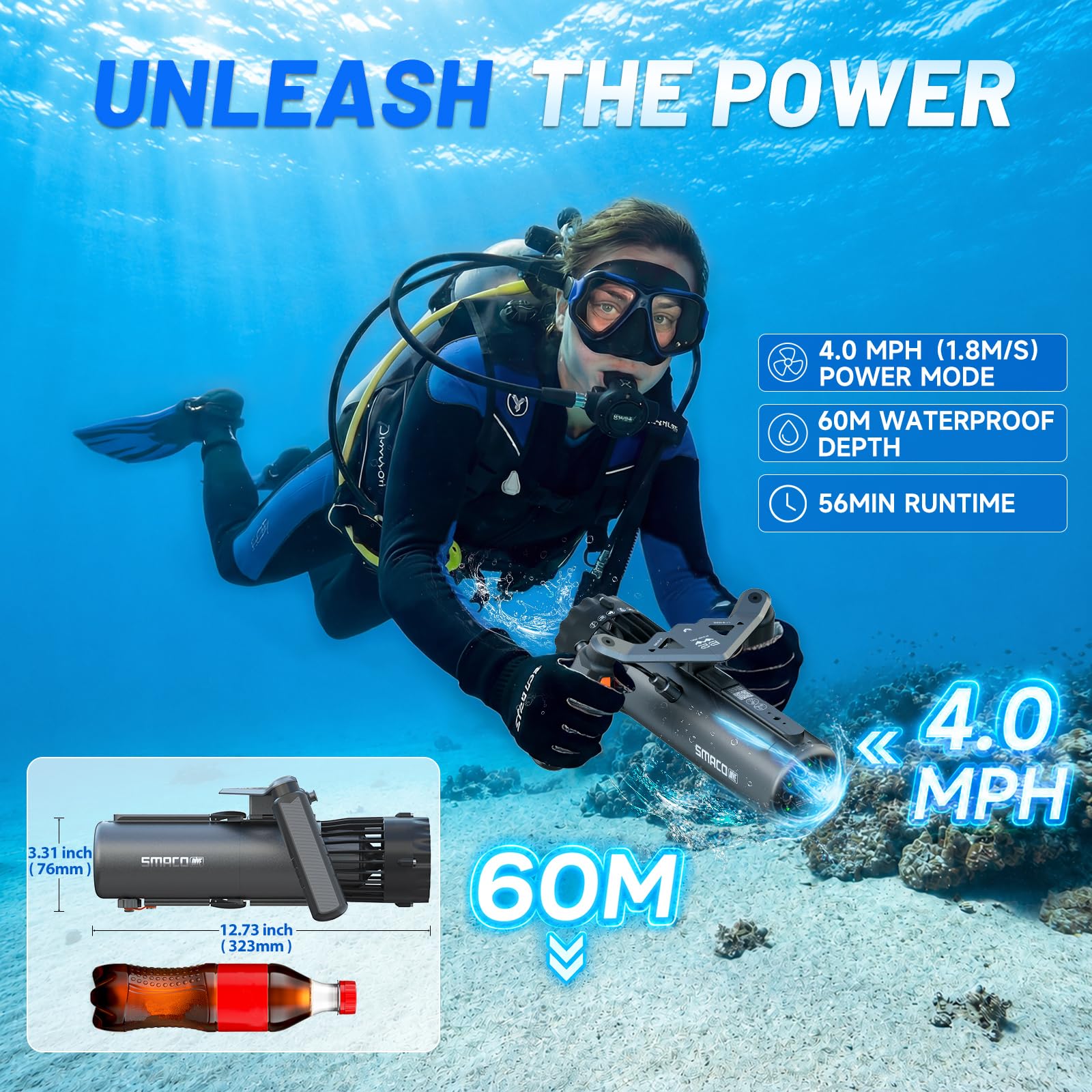 SMACO Scooter Subacqueo a Dopp - Outdoor Sports Adventure recensione e prezzo